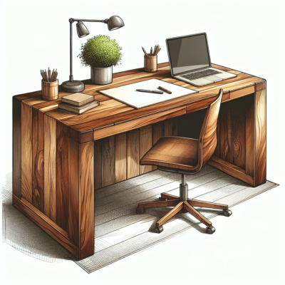 โต๊ะทำงานไม้แท้: เรียบหรูและคงทนสำหรับการทำงานที่บ้าน