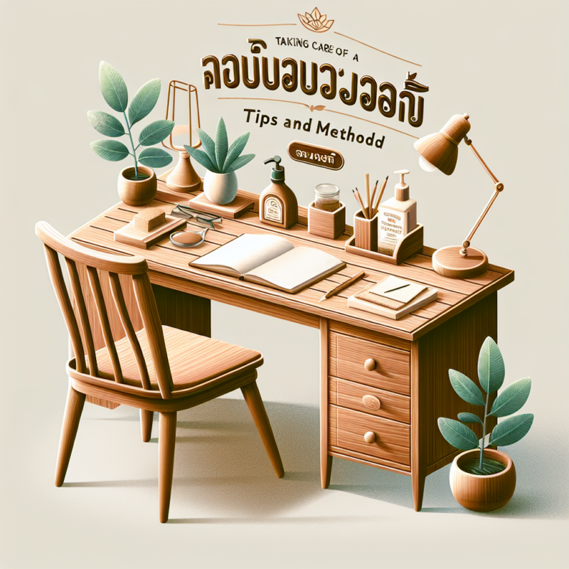 โต๊ะทำงานไม้แท้