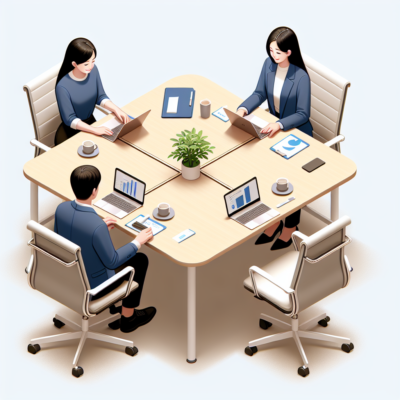 โต๊ะประชุม 4 ที่นั่ง